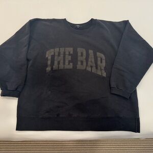 The Bar Classic Black Crewneck